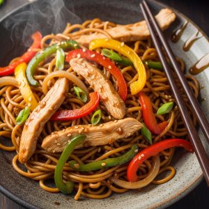 Chicken & Veggie Egg Noodles